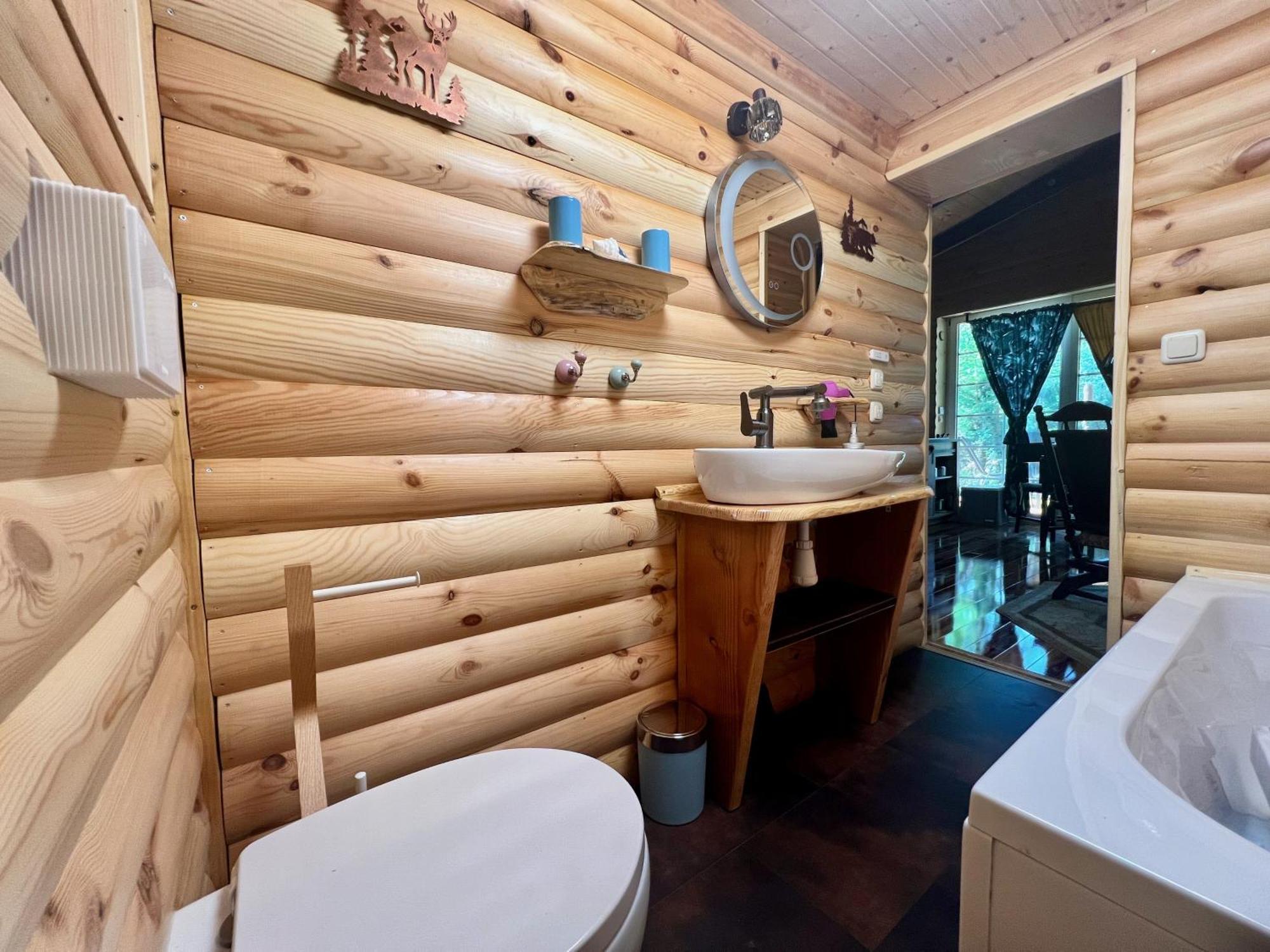 Holzhaus Baerenhoehle Am Wald Und See Нойрупин Екстериор снимка